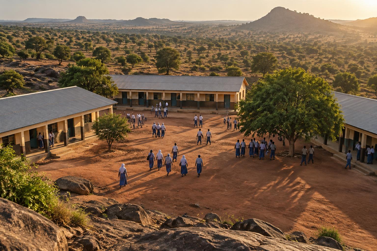 A rural school campus in northern Nigeria